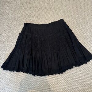 Love Shack Fancy Black Skirt